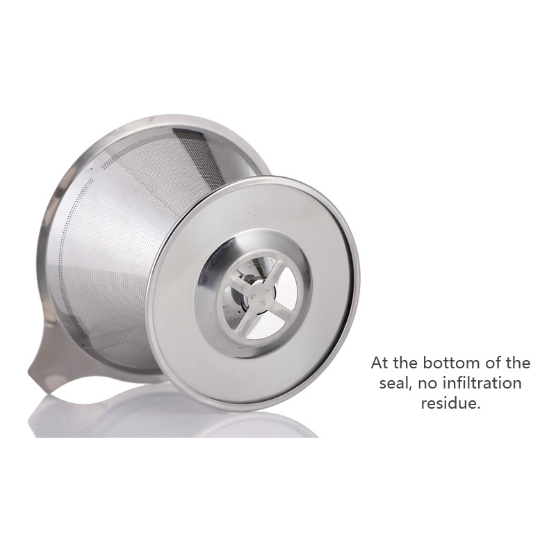 Cheap Matcha Whisk And Scoop Suppliers - Customized Logo Stainless Steel Coffee strainer– Jiayi detail pictures