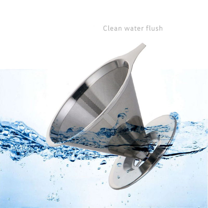 Cheap Matcha Whisk And Scoop Suppliers - Customized Logo Stainless Steel Coffee strainer– Jiayi detail pictures